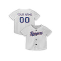 Personalized Texas Baseball Jersey – White Home-Inspired Style, Custom Name & Number for Kids & Adults-4