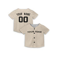 Personalized Texas Cream Baseball Jersey – Custom Name & Number, Kids & Adults-5
