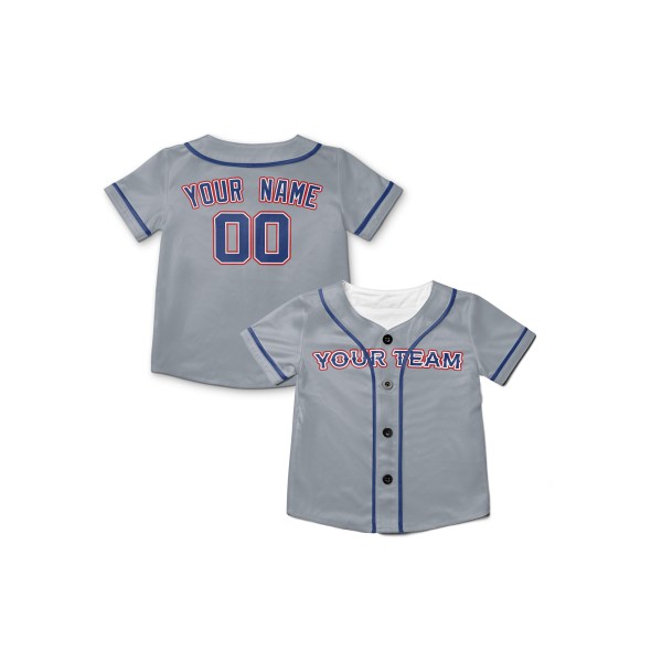 Personalized Texas Gray Baseball Jersey – Custom Name & Number, Kids & Adults-8
