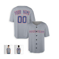 Personalized Texas Gray Baseball Jersey – Custom Name & Number, Kids & Adults-4
