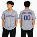 Personalized Texas Gray Baseball Jersey – Custom Name & Number, Kids & Adults-1