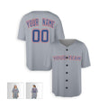 Personalized Texas Gray Baseball Jersey – Custom Name & Number, Kids & Adults-6