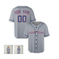 Personalized Texas Gray Baseball Jersey – Custom Name & Number, Kids & Adults-3