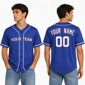 Personalized Texas Royal Blue Baseball Jersey – Custom Name & Number-1