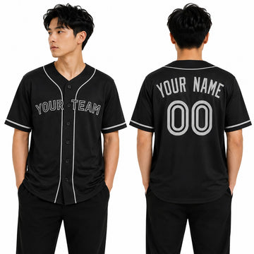 Personalized Toronto Black Baseball Jersey – Custom Name & Number, Kids & Adults-1