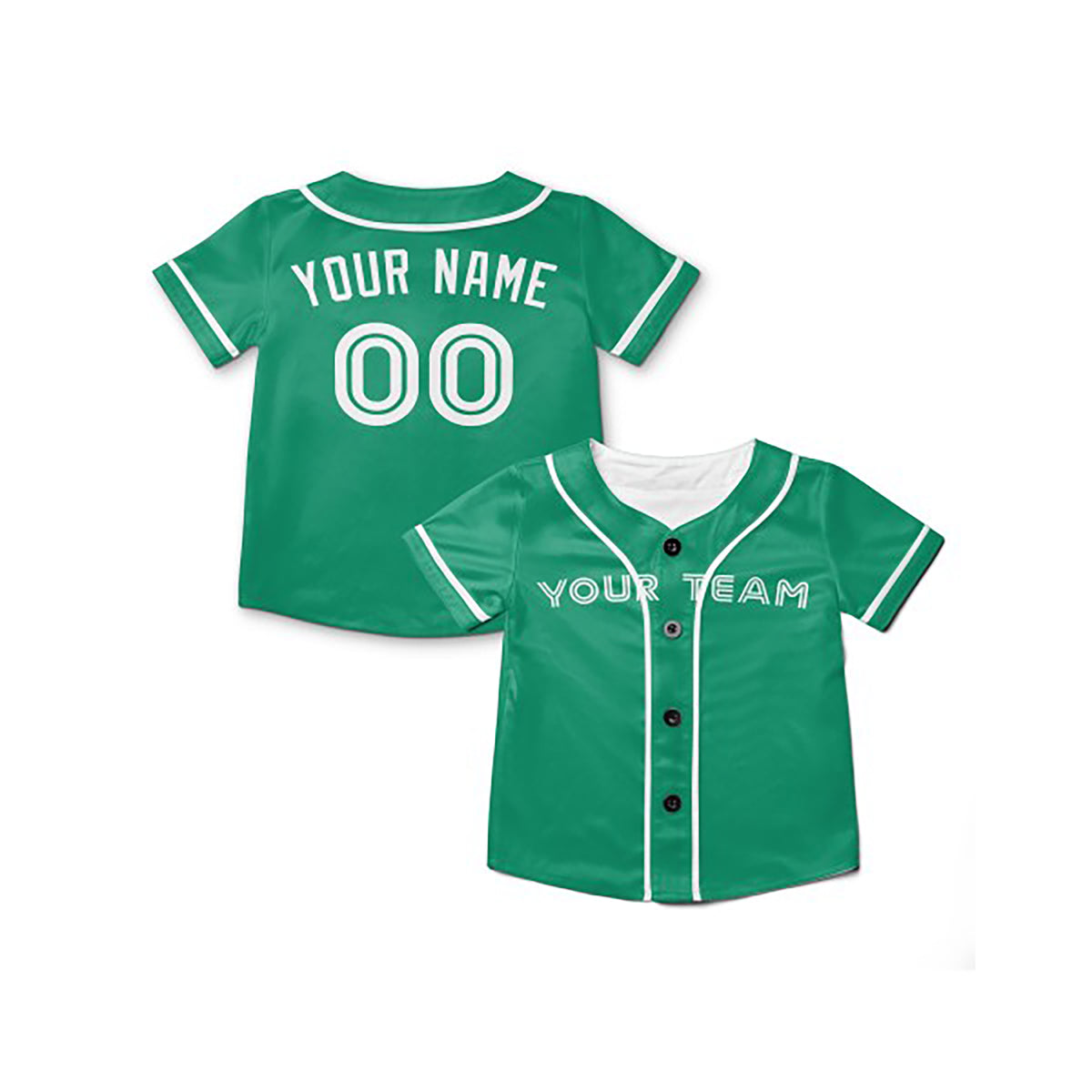 Personalized Toronto Green Mesh Baseball Jersey – Custom Name & Number, Kids & Adults-6