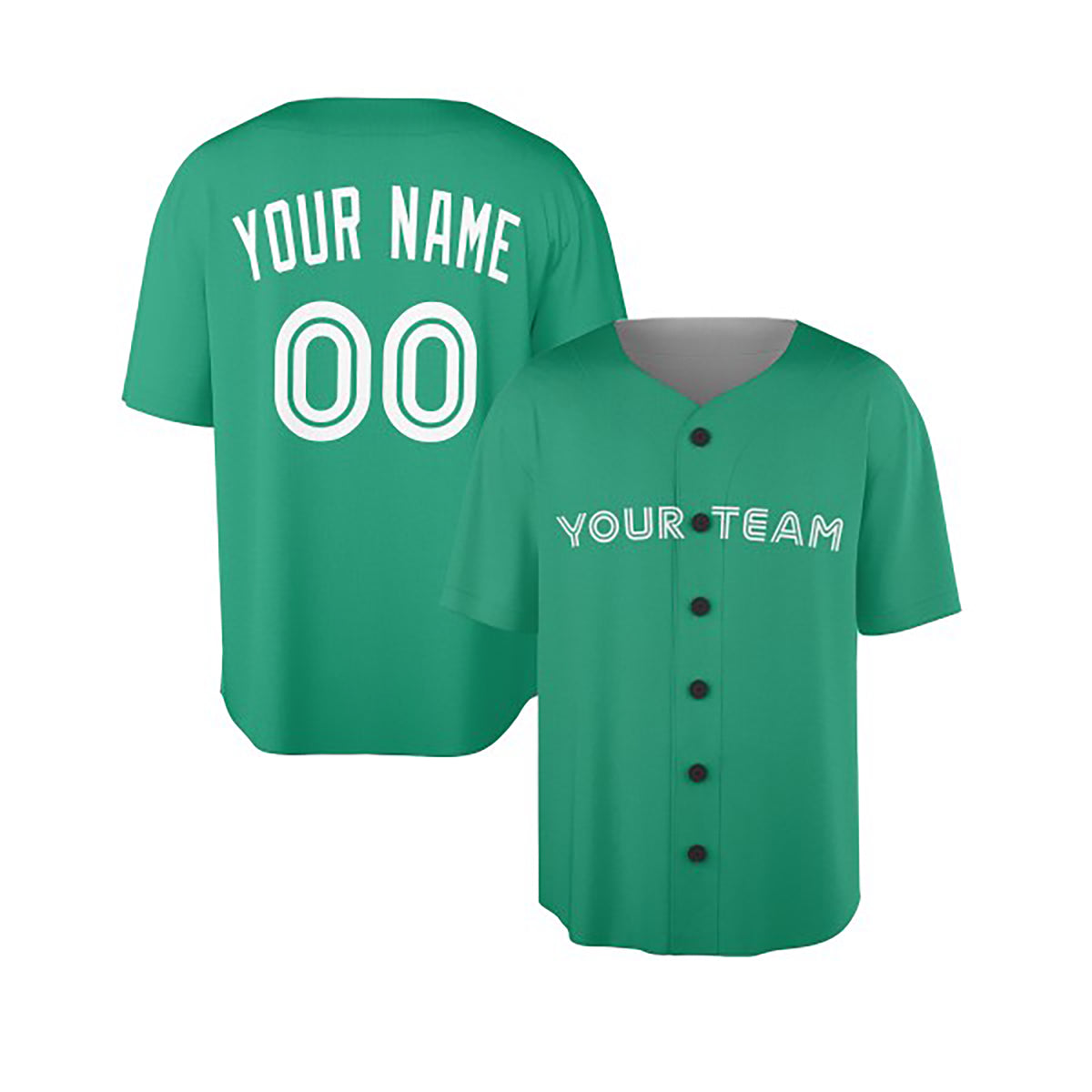 Personalized Toronto Green Mesh Baseball Jersey – Custom Name & Number, Kids & Adults-3