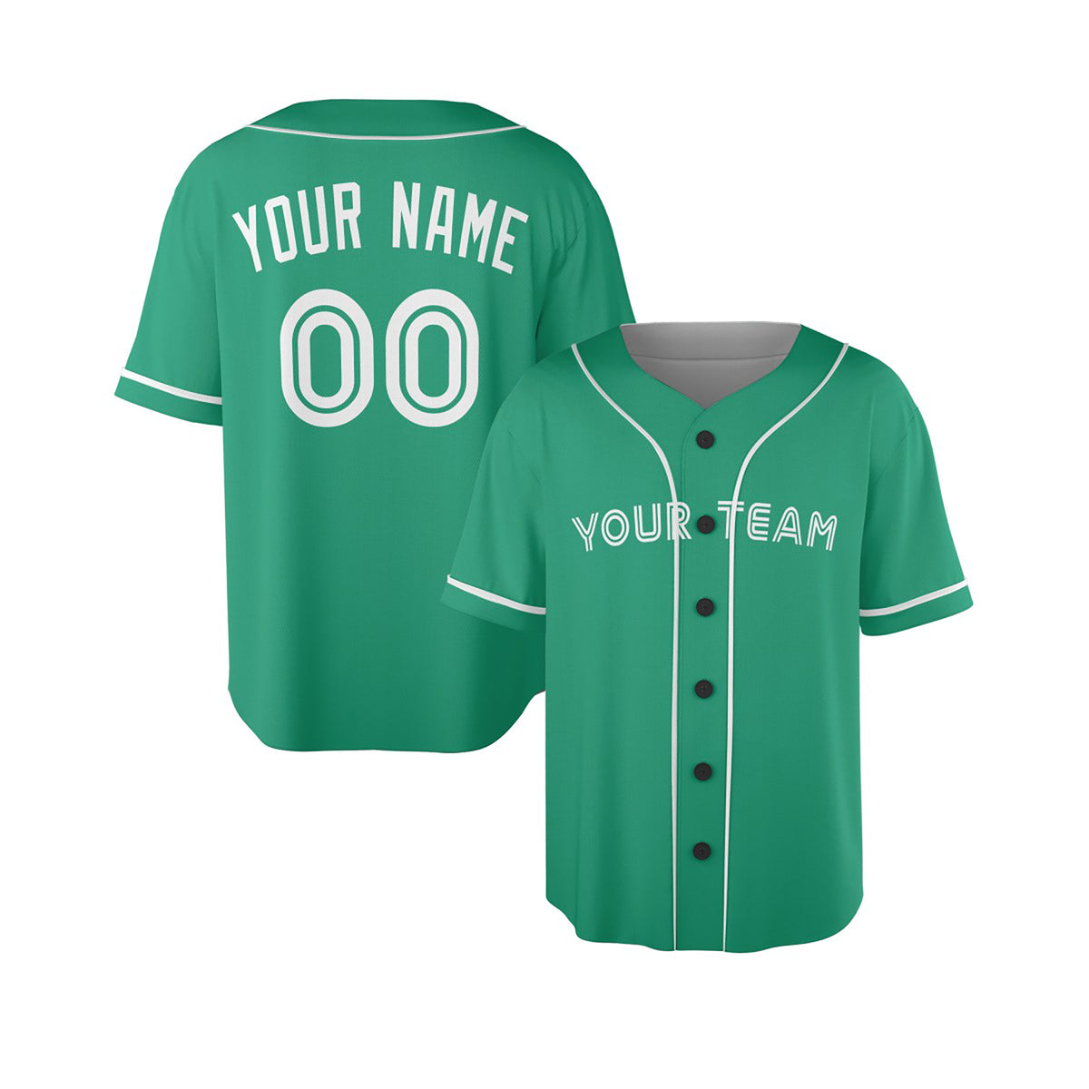 Personalized Toronto Green Mesh Baseball Jersey – Custom Name & Number, Kids & Adults-4