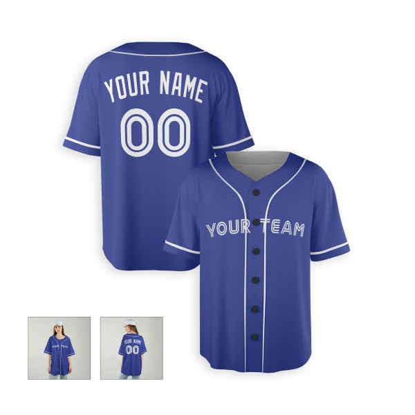 Personalized Toronto Royal Blue Baseball Jersey – Custom Name & Number-6