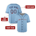 Personalized Toronto Sky Blue Baseball Jersey – Custom Name & Number, Kids & Adults-2