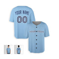 Personalized Toronto Sky Blue Baseball Jersey – Custom Name & Number, Kids & Adults-3
