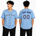 Personalized Toronto Sky Blue Baseball Jersey – Custom Name & Number, Kids & Adults-1