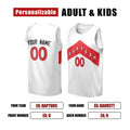 Personalized Toronto White Basketball Jersey – Custom Name & Number, Kids Youth Adults-2