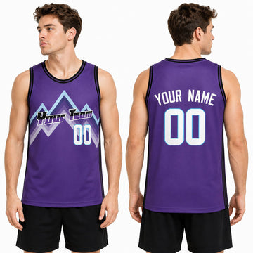 Personalized Utah Purple Basketball Jersey – Custom Name & Number, Kids Youth Adults-1