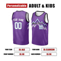 Personalized Utah Purple Basketball Jersey – Custom Name & Number, Kids Youth Adults-2