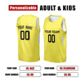 Personalized Utah Yellow Basketball Jersey – Custom Name & Number, Kids Youth Adults-2