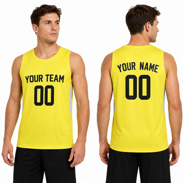 Personalized Utah Yellow Basketball Jersey – Custom Name & Number, Kids Youth Adults-1