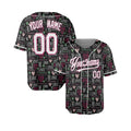 Personalized Valentine Baseball Jersey – Black Love Word Style, Matching Couples Outfit for Kids & Adults-3