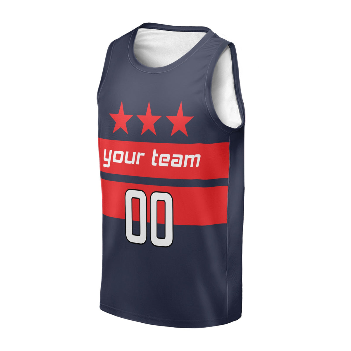 Personalized Washington Basketball Jersey – Navy Bold Athletic Style, Custom Name & Number for Kids, Youth & Adults-3
