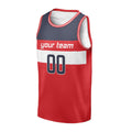 Personalized Washington Basketball Jersey – Red Classic Style, Custom Name & Number for Kids, Youth & Adults-3