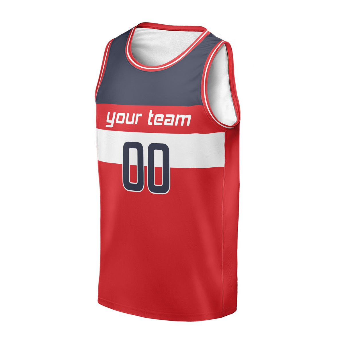 Personalized Washington Basketball Jersey – Red Classic Style, Custom Name & Number for Kids, Youth & Adults-3