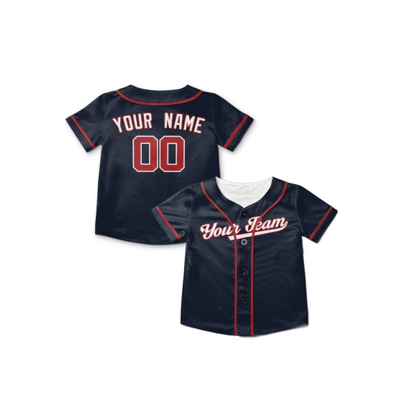 Personalized Washington Navy Baseball Jersey – Custom Name & Number, Kids & Adults-8