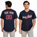 Personalized Washington Navy Baseball Jersey – Custom Name & Number, Kids & Adults-1