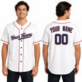 Personalized Washington White Baseball Jersey – Custom Name & Number, Kids & Adults-1