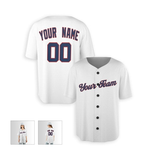 Personalized Washington White Baseball Jersey – Custom Name & Number, Kids & Adults-5