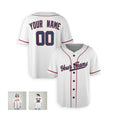 Personalized Washington White Baseball Jersey – Custom Name & Number, Kids & Adults-6