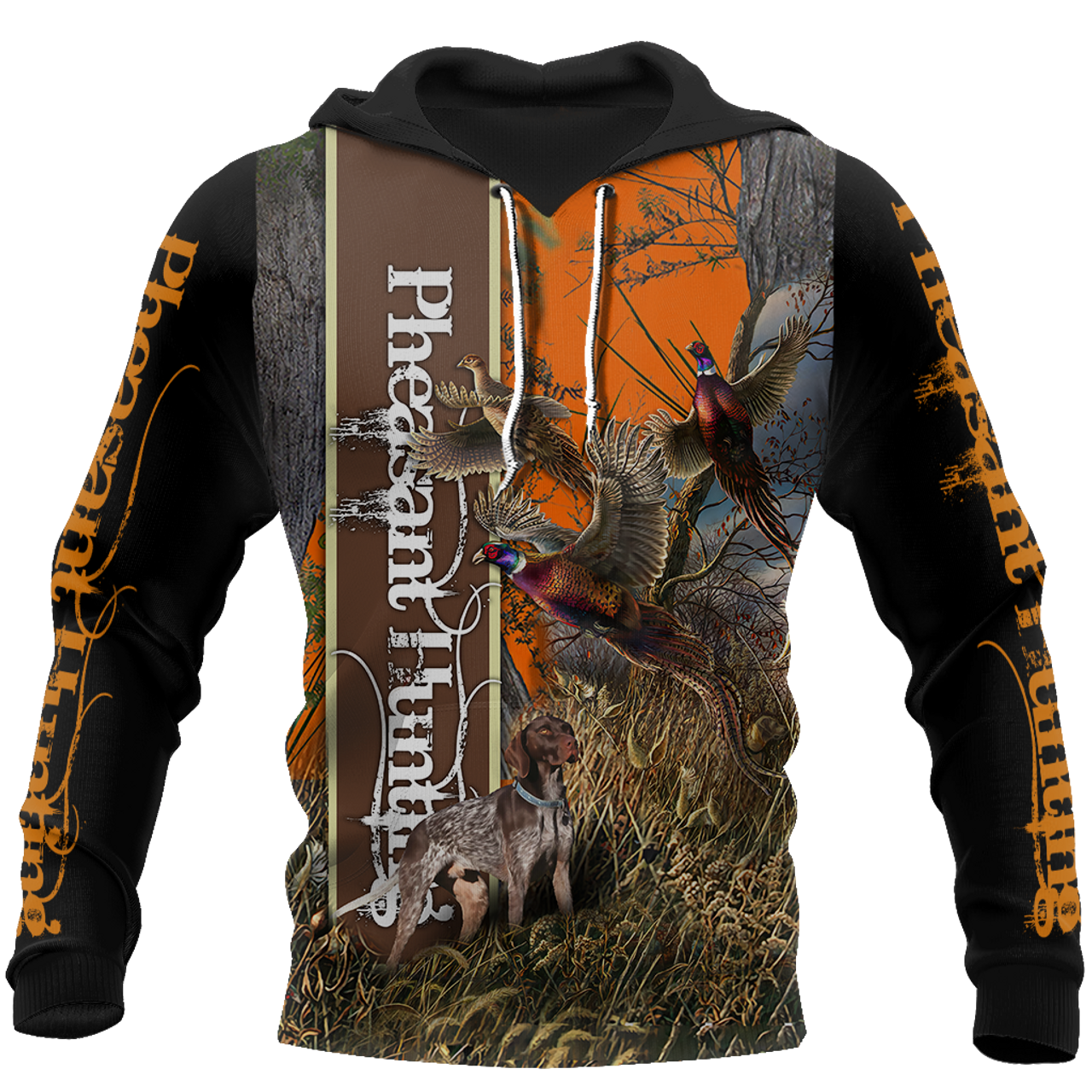 FUNSTUFFPRINT Pheasant Hunting3D Hoodie and Zip Hoodie