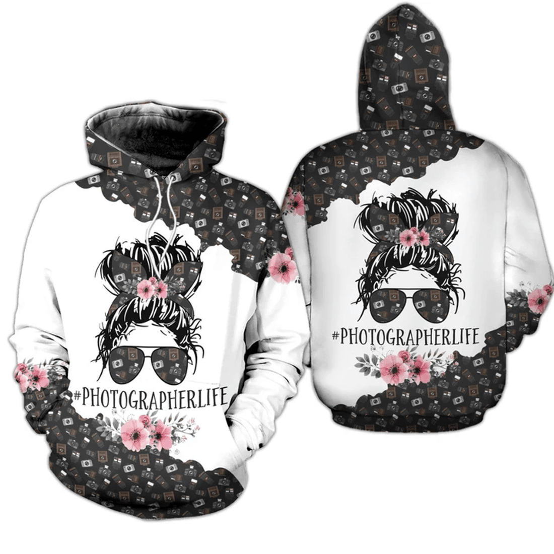 FUNSTUFFPRINT Photography Shirt Photographer Life 3D Hoodie and Zip Hoodie