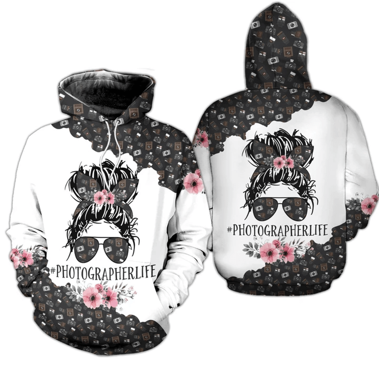 FUNSTUFFPRINT Photography Shirt Photographer Life 3D Hoodie and Zip Hoodie