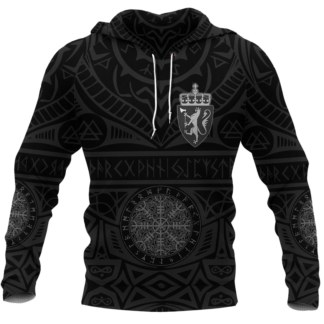 FUNSTUFFPRINT Pipefitter Clothing Awesome Pipefitter Viking Tattoo Black 3D Hoodie and Zip Hoodie
