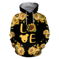 FUNSTUFFPRINT Pit Bull Lovers 3D Hoodie and Zip Hoodie