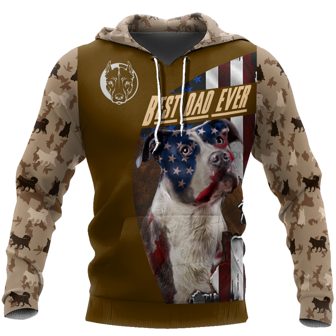 FUNSTUFFPRINT Pitbull 3D Hoodie and Zip Hoodie