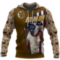 FUNSTUFFPRINT Pitbull 3D Hoodie and Zip Hoodie