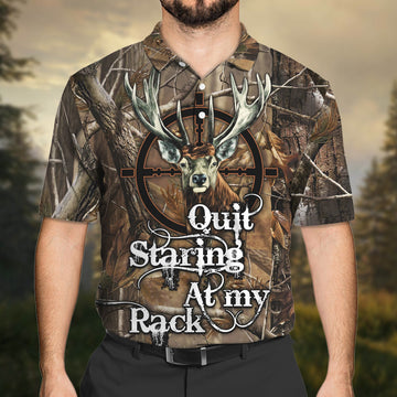 FUNSTUFFPRINT Hunting 3D All Over Print Polo Shirt Size S-5XL