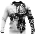 FUNSTUFFPRINT Poseidon Tattoo 3D Hoodie and Zip Hoodie