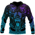 FUNSTUFFPRINT Powerful And Beautiful Wolf 3D Hoodie and Zip Hoodie