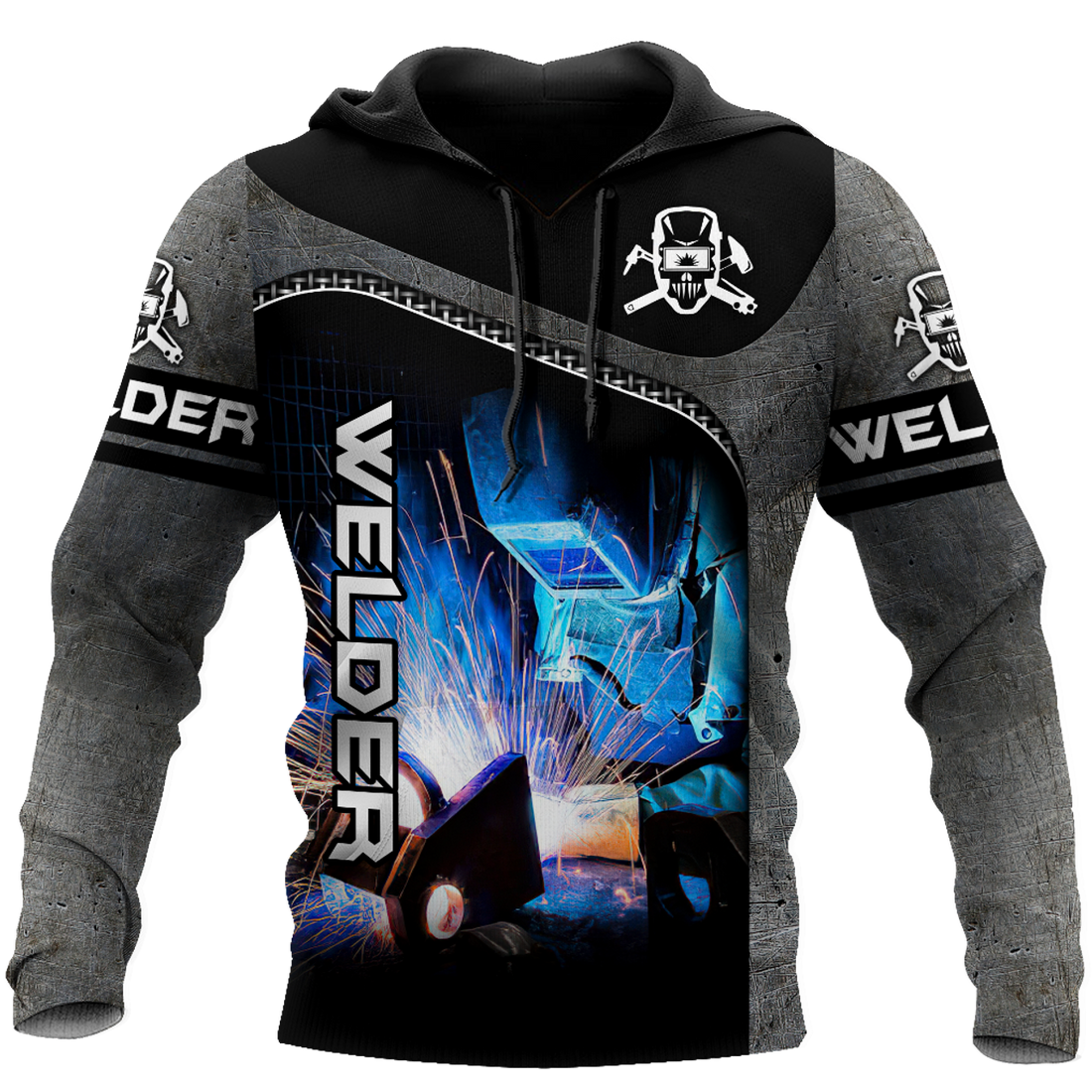 FUNSTUFFPRINT Premium Welder 3D Hoodie and Zip Hoodie