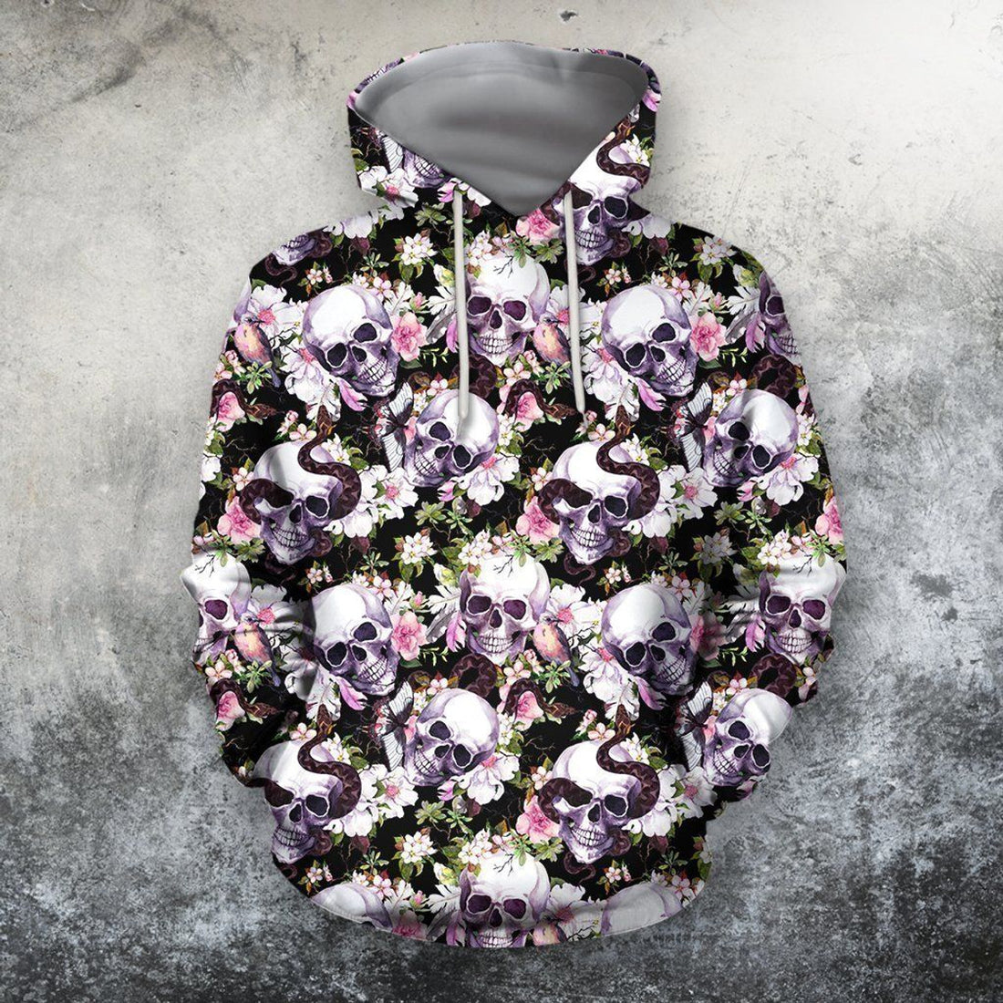 FUNSTUFFPRINT Printing The Skull And Black Rore Shirts 3D Hoodie and Zip Hoodie