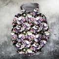 FUNSTUFFPRINT Printing The Skull And Black Rore Shirts 3D Hoodie and Zip Hoodie