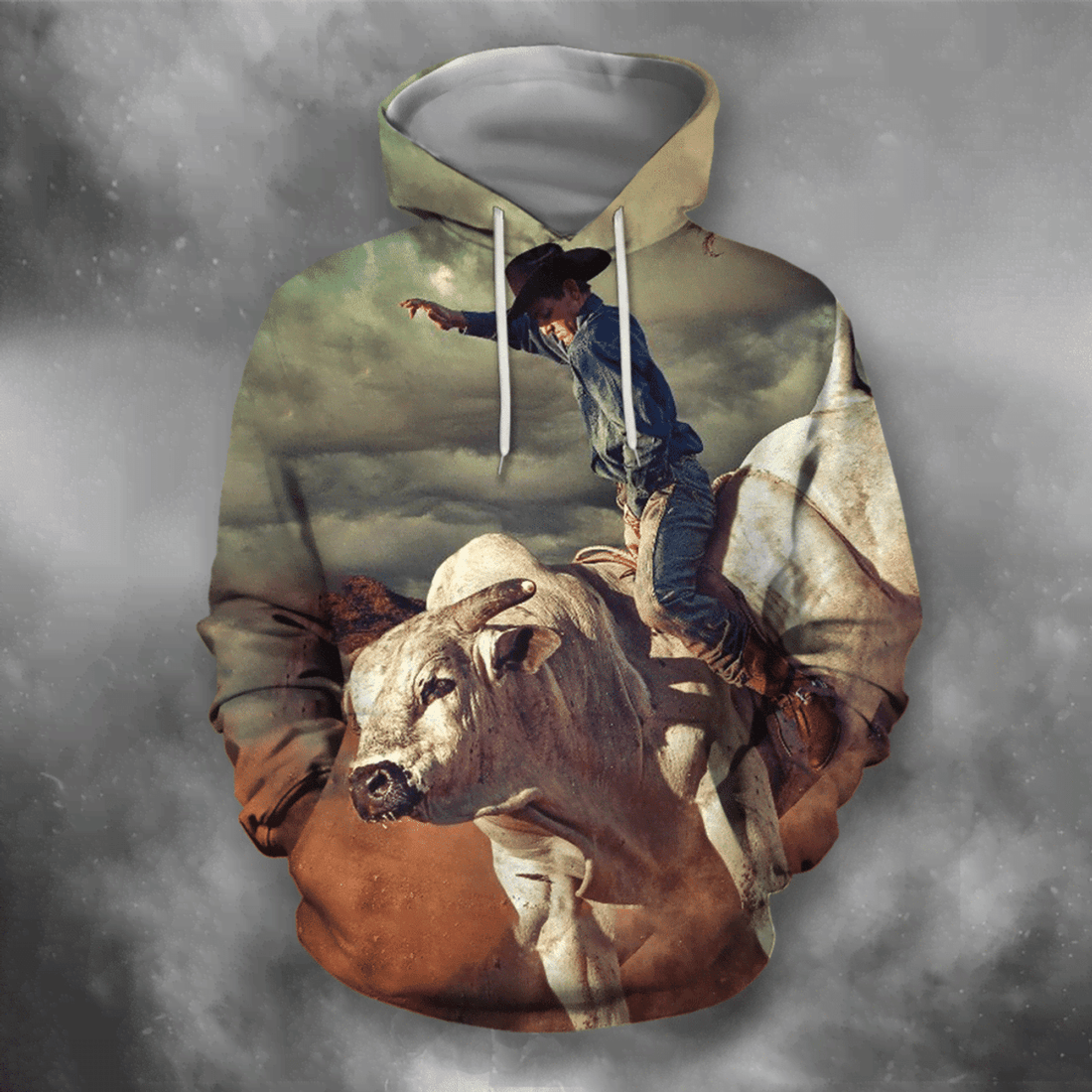 FUNSTUFFPRINT Professional Bull Riders Cool 3D Hoodie and Zip Hoodie