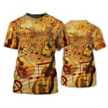 FUNSTUFFPRINT Guitar The Music Is In The Silence 3D T-Shirt, 3D All Over Print Guitar Shirt 3D T-shirt