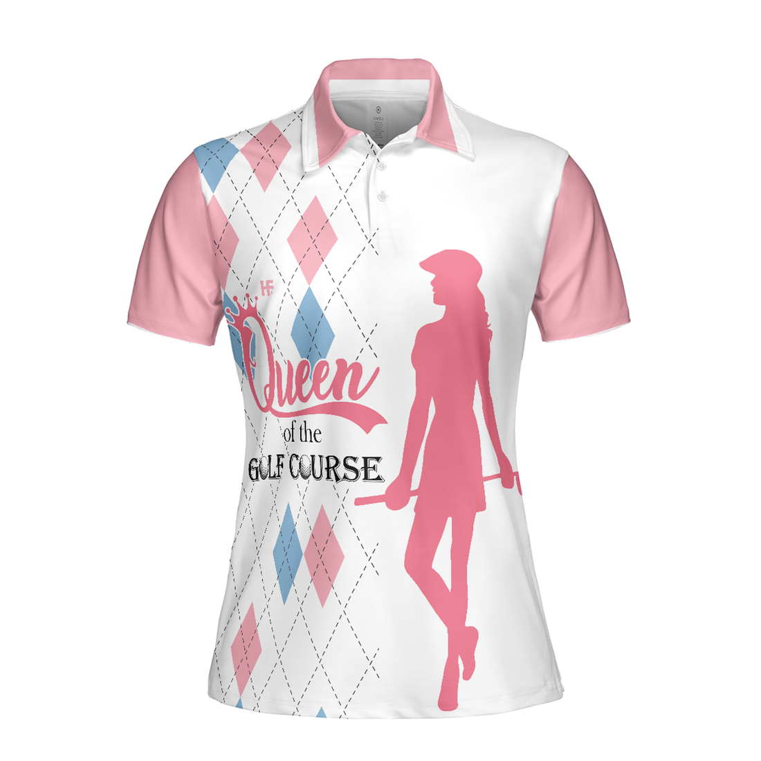Queen Of The Golf Course Short Sleeve Women Polo Shirt