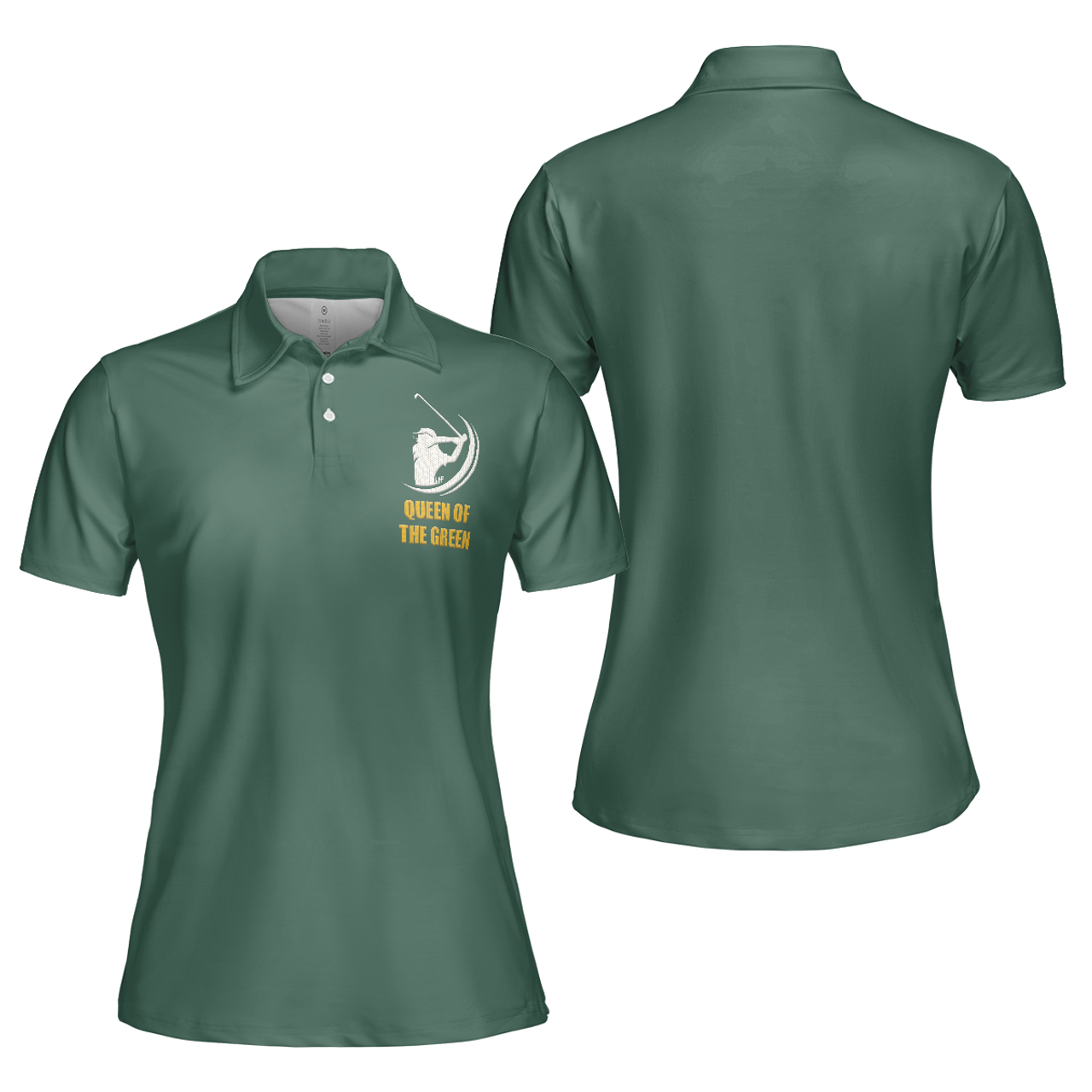 Queen Of The Green Golf Polo Shirt Short Sleeve Women Polo Shirt