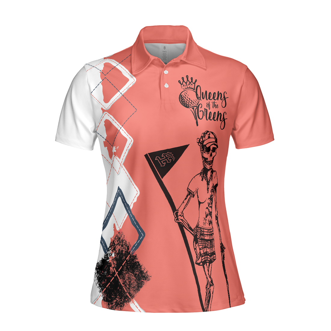 Queens Of The Greens Golf Female Golfer Short Sleeve Women Polo Shirt