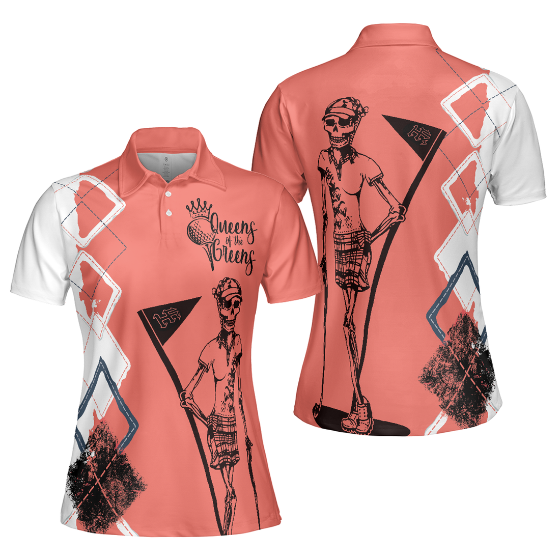 Queens Of The Greens Golf Female Golfer Short Sleeve Women Polo Shirt