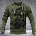 FUNSTUFFPRINT Railroader Shirt Railroader Moss 3D Hoodie and Zip Hoodie
